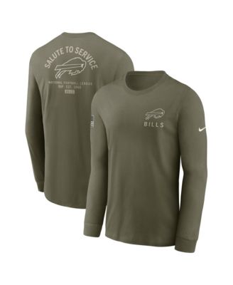 Nike - Men's Olive Buffalo Bills 2025 Salute to Service Long Sleeve T-Shirt