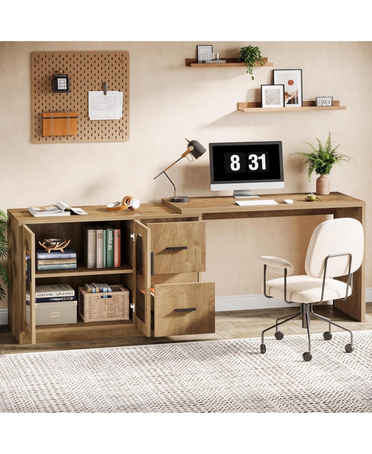 Tribesigns L-Shaped Gaming Desk with Storage Drawers,L-Shaped Computer Desk