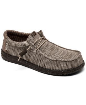 Hey Dude - Men's Wally Stretch Sox Slip-On Casual Moccasin Sneakers from Finish Line