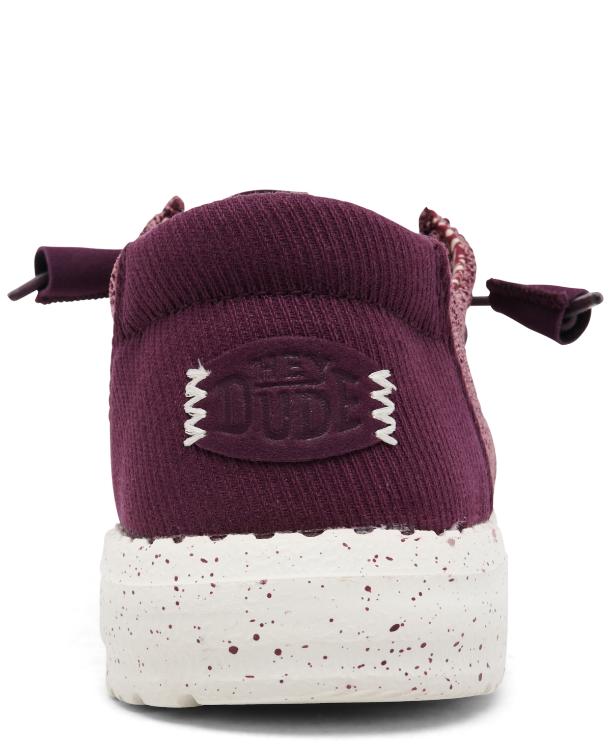 Hey Dude Women's Wendy Stretch Sox Casual Sneakers From Finish Line In Burgundy