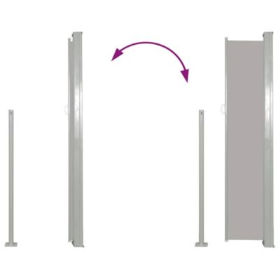 Side Awning Grey 100% polyester fabric with PU coating