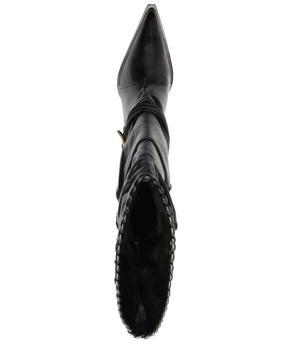 Schutz Sable Pointed Toe Boot In Black