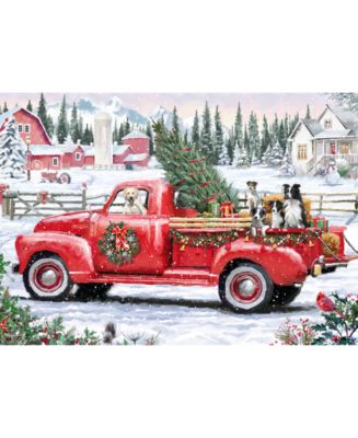 Christmas Truck Puzzle Cookie Tin, 7 oz.