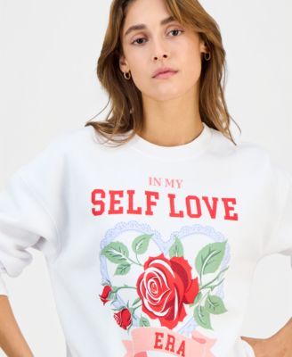 Juniors' Self Love Era Crewneck Sweatshirt