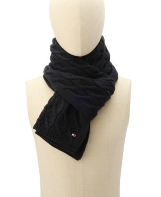 Men's Wide Cable Scarf