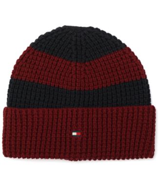 Tommy Hilfiger - Men's Waffle Stripe Cuff Hat