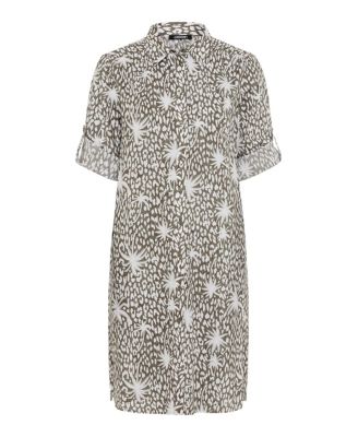 Women's Tropic Mixed Print Shirt Dress