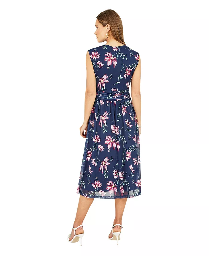 Women's Mesh Stretch Midi Dress - thumbnail 3