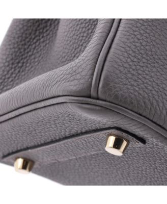 Birkin 30 Handbag Grey Togo with Gold Hardware