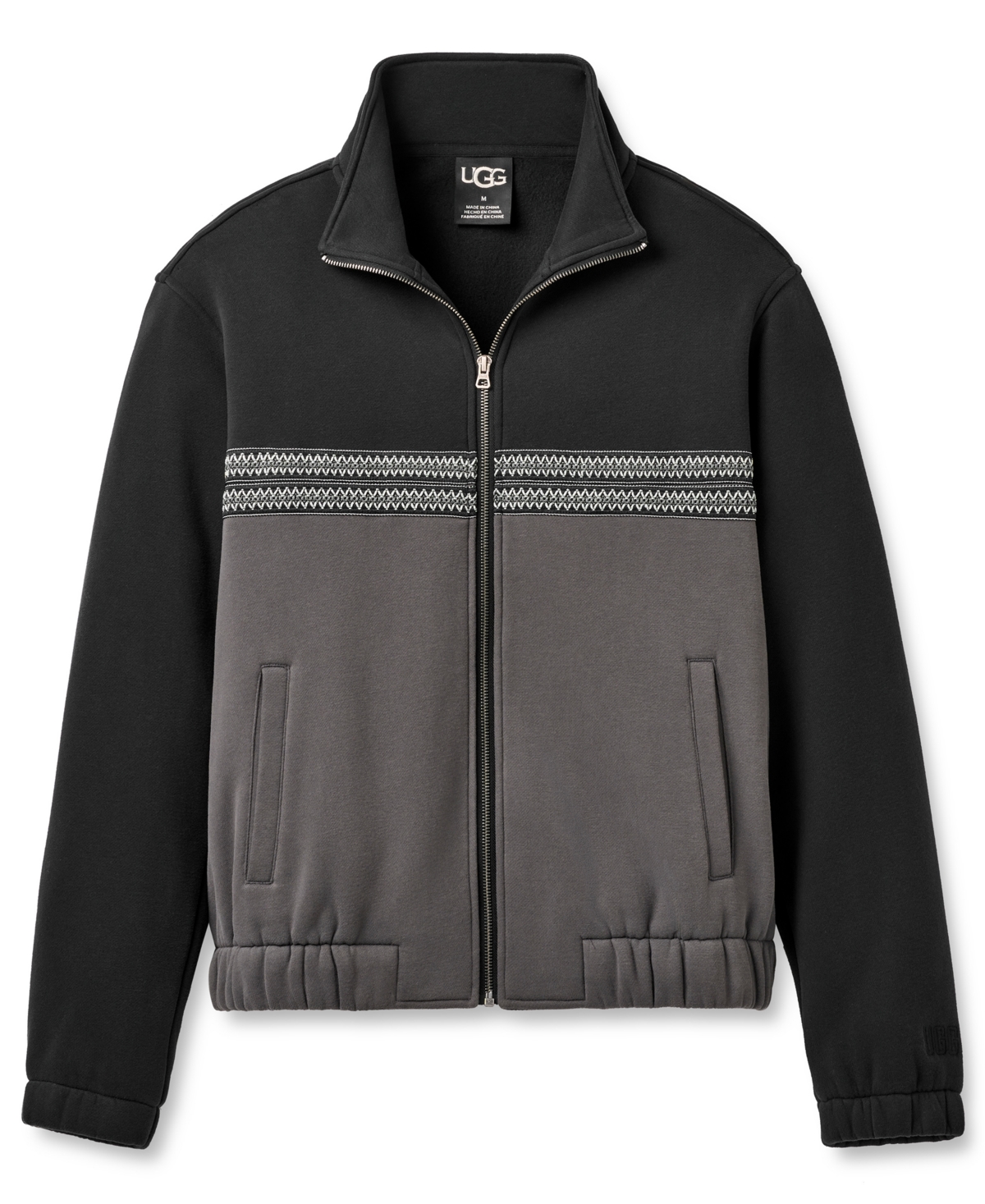 Ugg Men's Tasman  Braid Track Jacket In Black