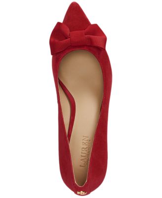 Women's Adrienne Suede Bow Pumps