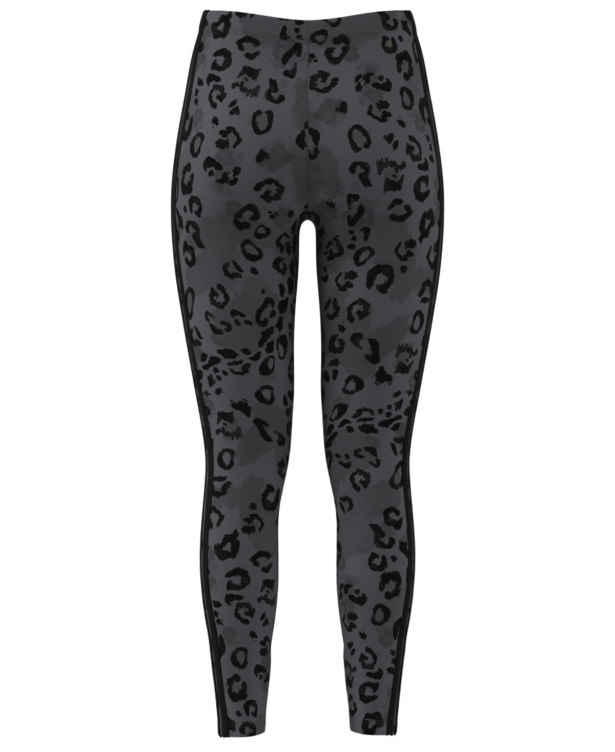 Adidas Originals Women's Leopard-print Cotton-blend High-rise Leggings In Gray