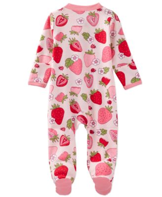 Baby Girls Scout 2-Way Zip Footed Sleep and Play Coveralls
