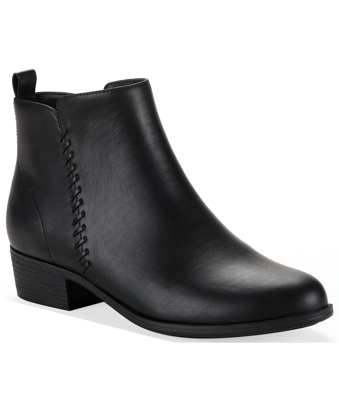Женские ботинки Style & Co Aidenn Block Heel Booties, цвет: Чёрный — фото 1