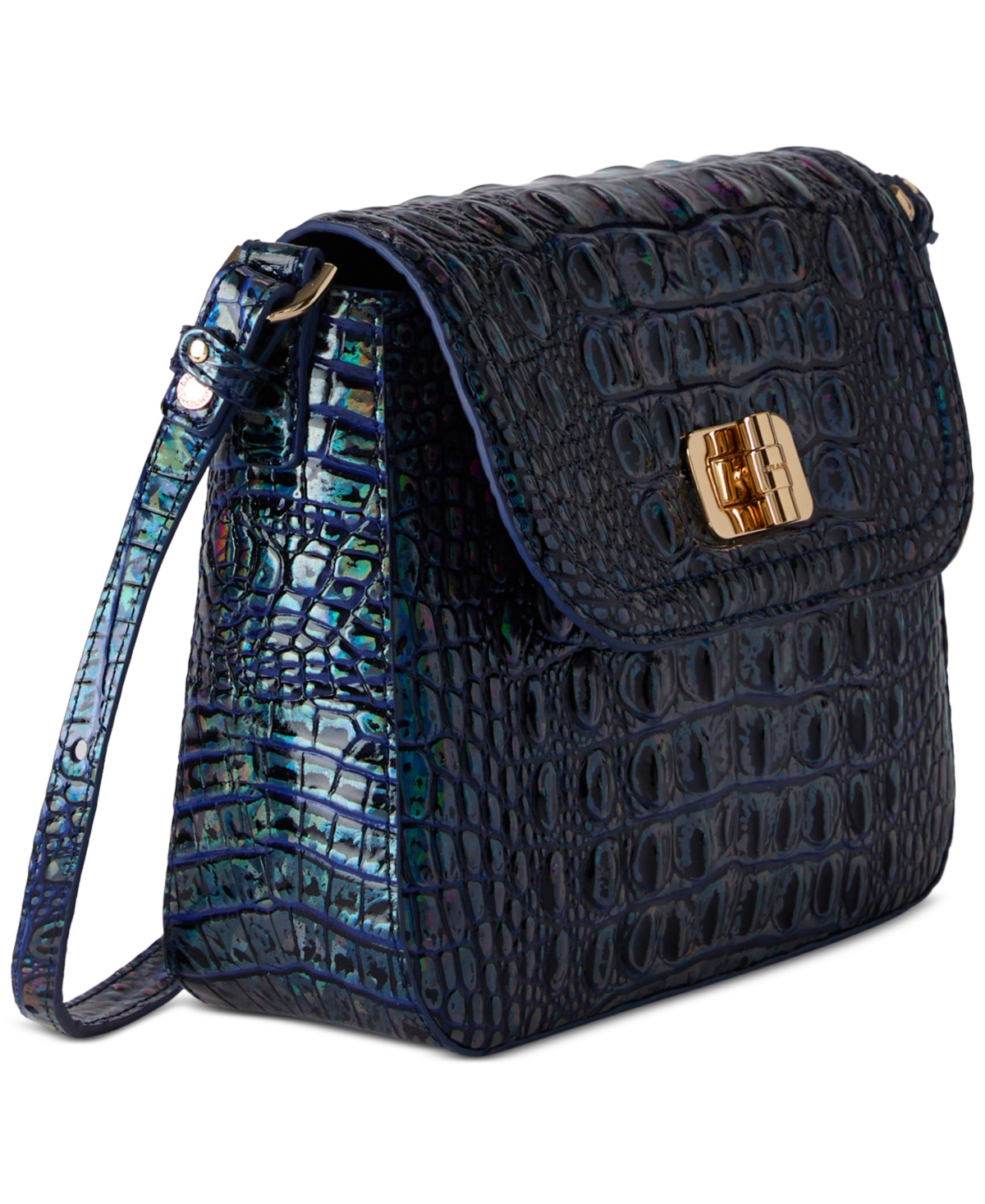 Brahmin Gianna Leather Melbourne Crossbody In Blue