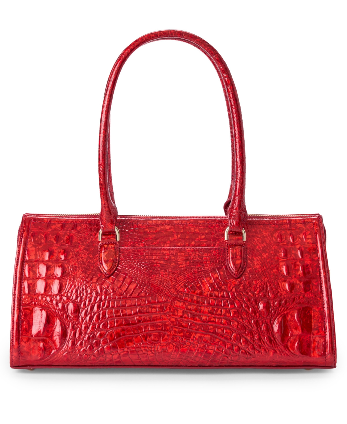 Brahmin Sophia Large Melbourne Satchel Bag In Red