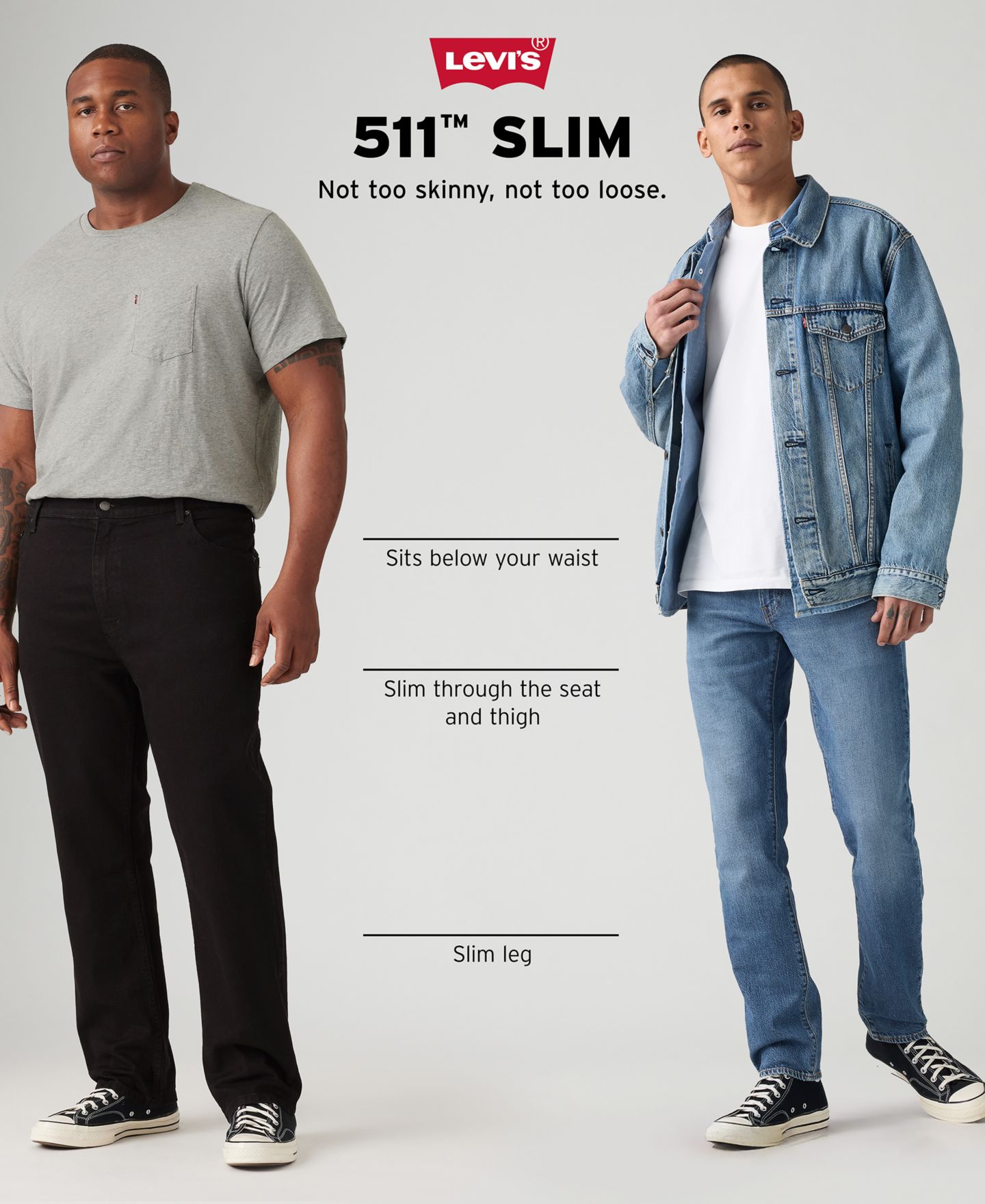 Мужские джинсы Levi's Lightweight Slim-Fit 511 Jeans, цвет: Open Door Ltwt — фото 4