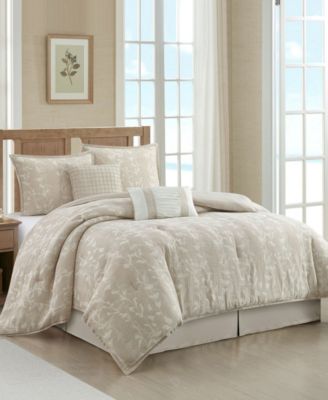 Desia Leaves 6-Pc. Comforter Set, Queen