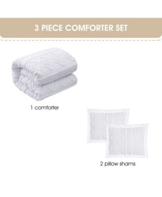 Aluma Geometric 3-Pc. Comforter Set, Twin