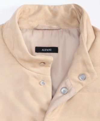 Men's Faux Suede Quilted Vest, Macy's Exclusive