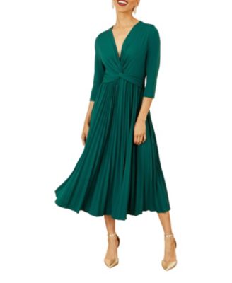 Jersey Knot Waist Midi Dress