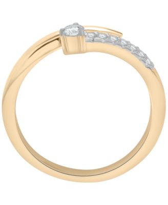 Diamond Open Ring (1/6 ct. t.w.) in 10K Yellow Gold , Created for Macy's