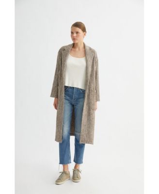 Women's Oversized Herringbone Coat