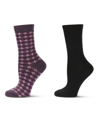 Women's 2 Pack Wool Waves Crew Socks