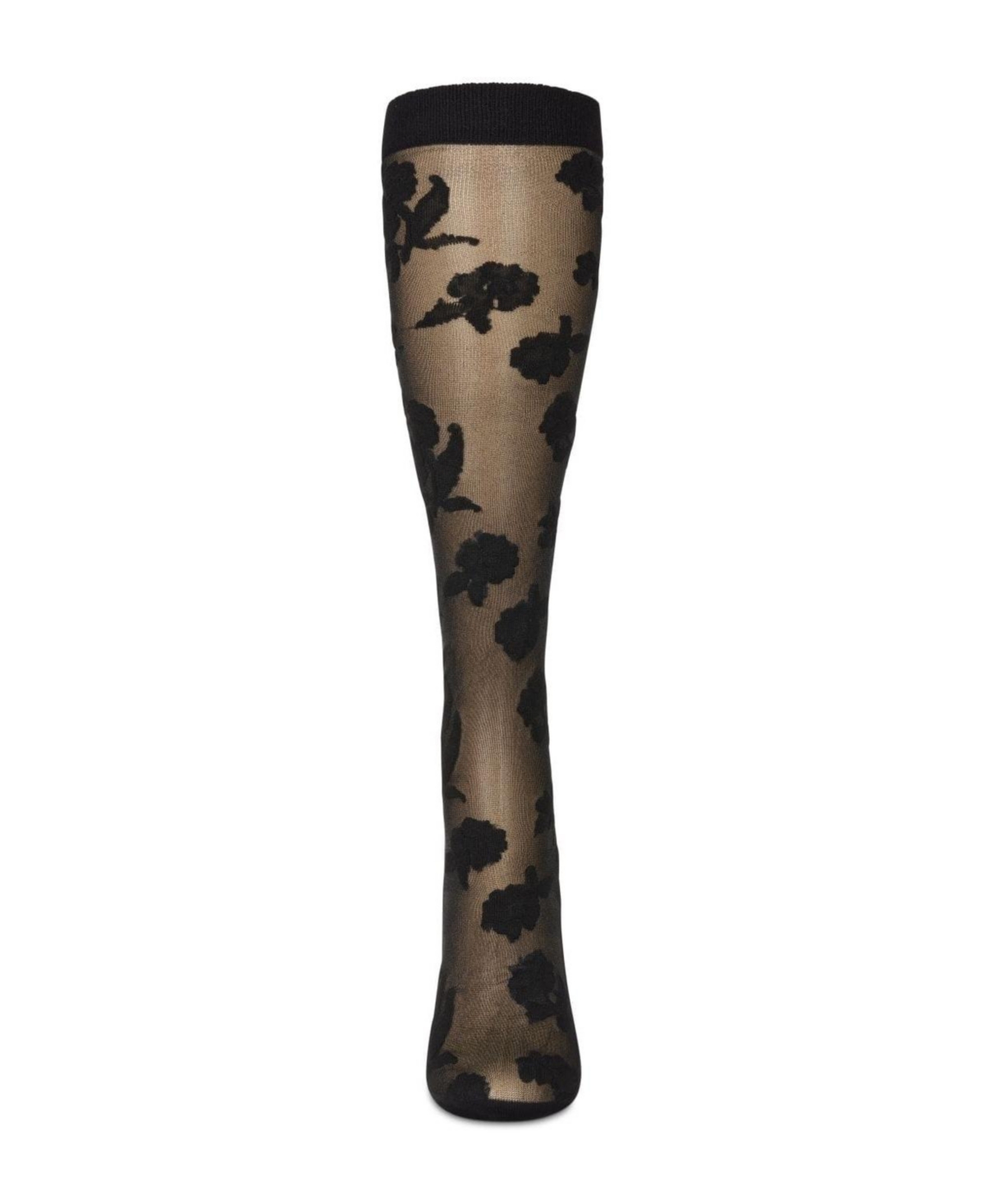 MeMoi Women's Floral Fantasy Sheer Knee High Socks