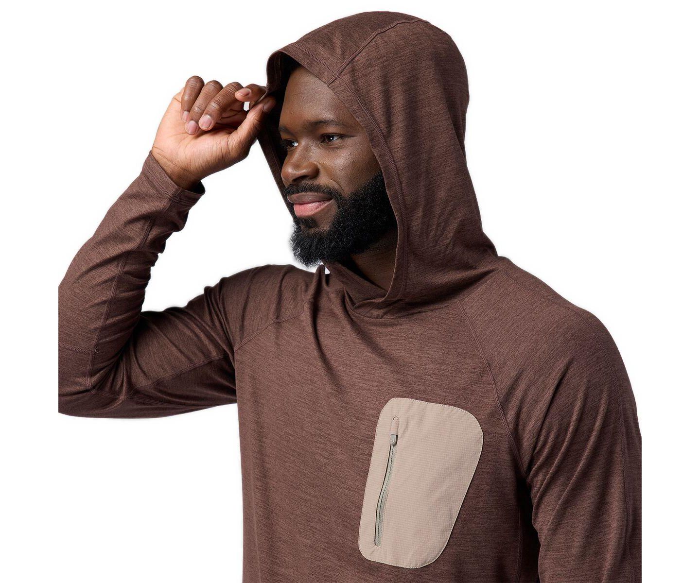 Мужское худи Backcountry Destination Pullover Performance Shirts Long Sleeve, цвет: Bracken — фото 4