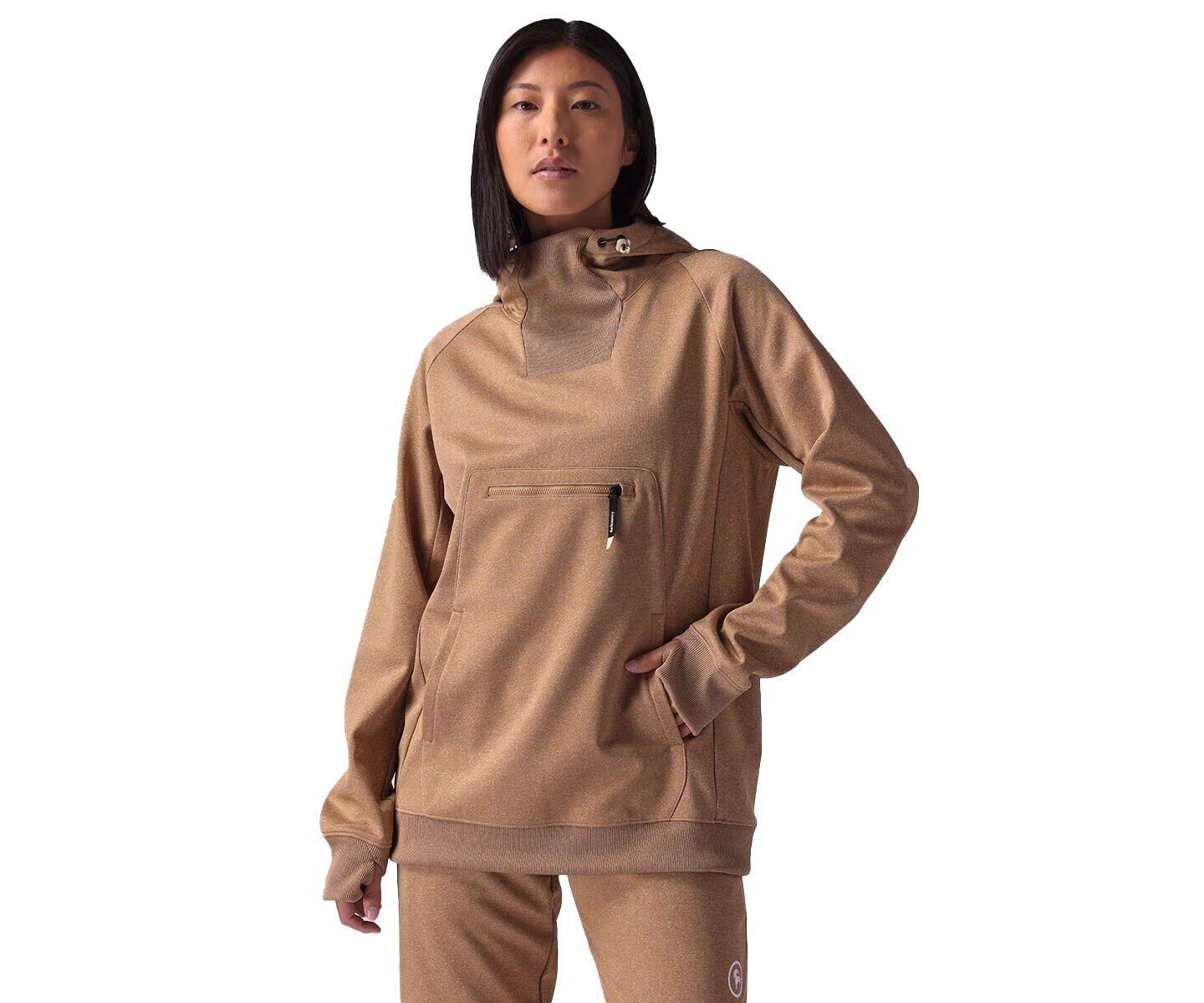 Женское худи Backcountry Meltdown Water-Resistant Pullover Fleece, цвет: Bistre — фото 1