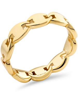 Mariner Link Eternity Ring in Gold Plated Sterling Silver, Size