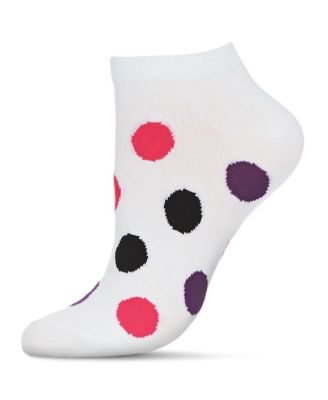 Women's Polka Dance Soft-Fit Cotton-Rich Low Cut Socks