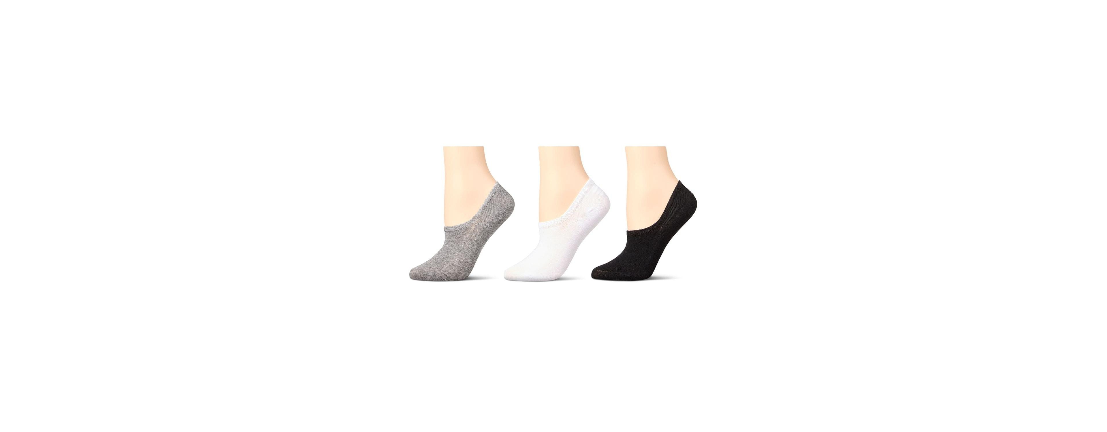 MeMoi Women's 3 Pair Silky-Soft No Show Rayon Blend Sneaker Liners