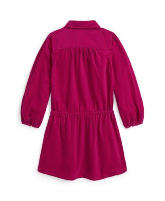 Girls' 2T-6X Pintucked Club Collar Dress