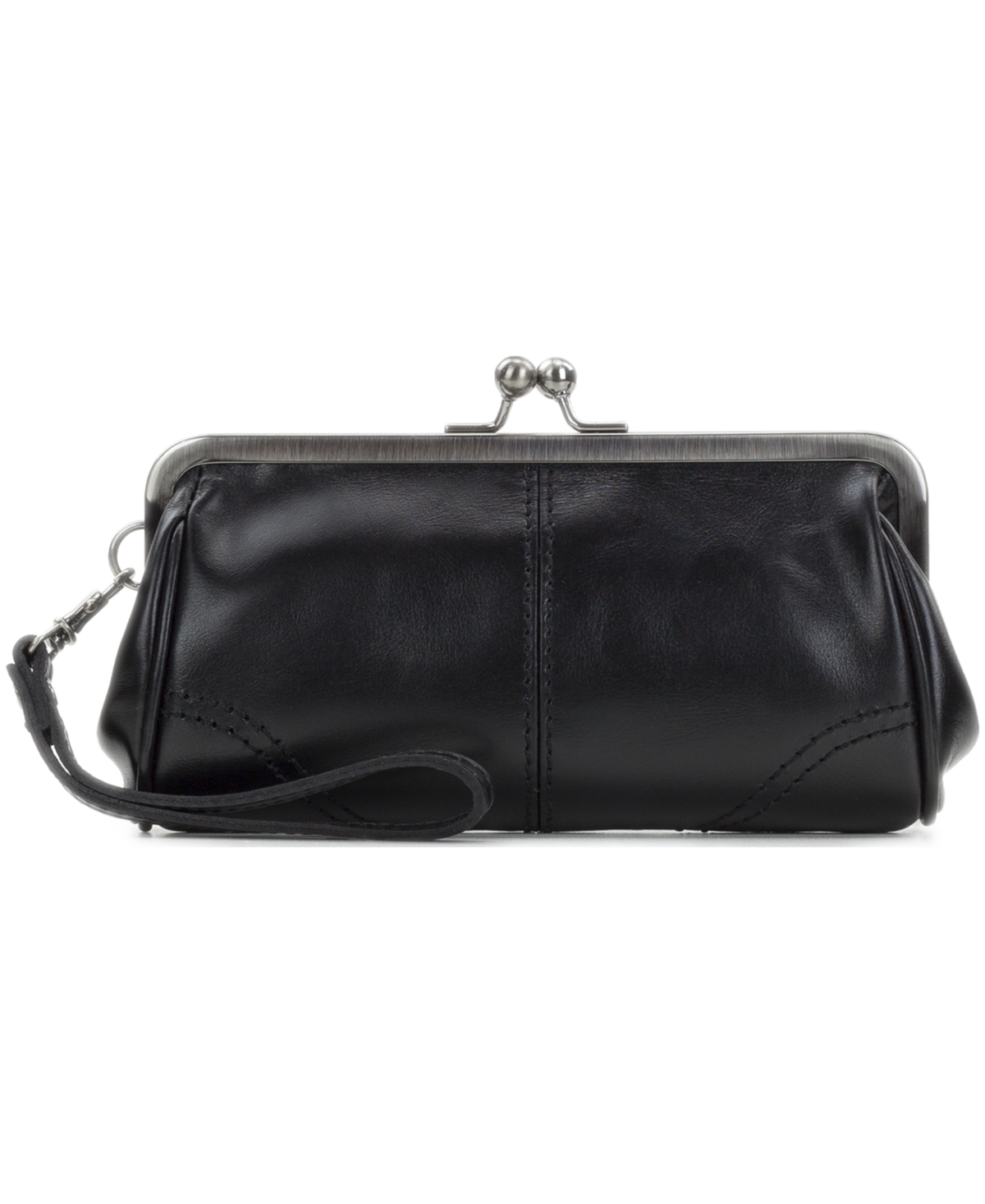 Patricia Nash Renna Small Leather Wristlet In Black