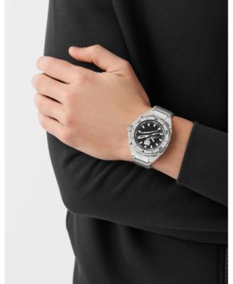 Men's Thunder Force 3 Hand Quartz Stainless Steel Bracelet Watch, 47mm