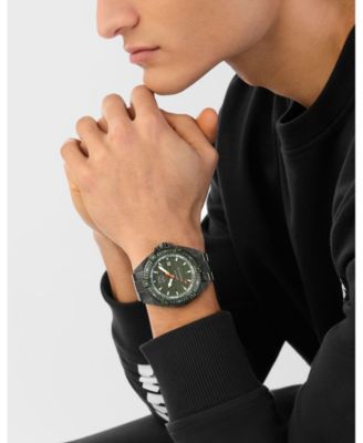 Men's Urban Pulse 3 Hand Date Quartz IP Gunmetal Bracelet Watch, 47mm