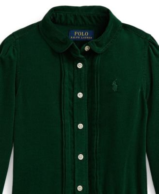 Girls' 2T-6X Pintucked Long Sleeves Dress