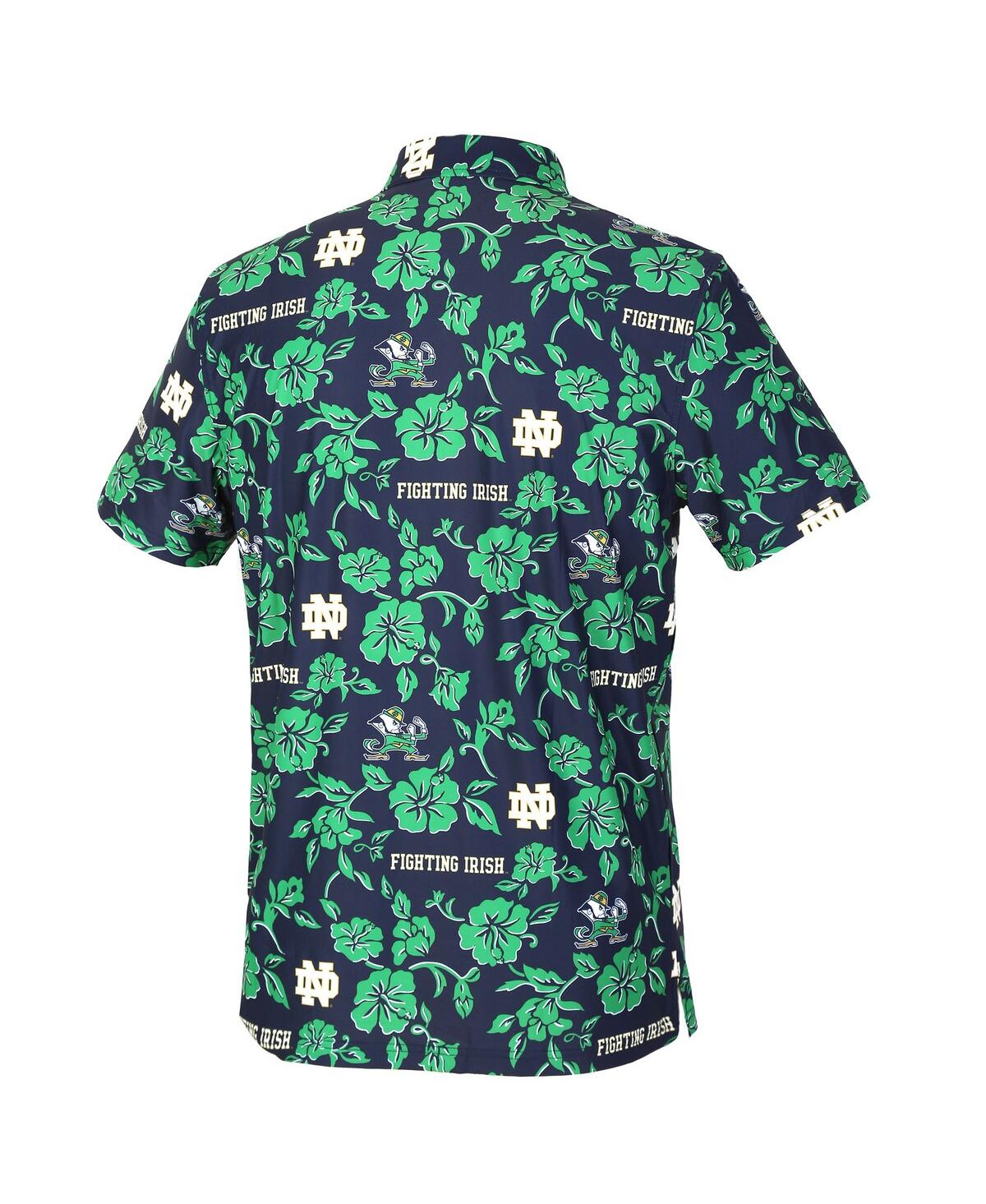 Reyn Spooner Men's Navy Notre Dame Fighting Irish Pua Performance Polo Shirt In Multi