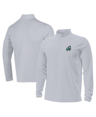 Under Armour - Men's Gray Notre Dame Fighting Irish Sporting Leprechaun Motion Quarter-Zip Jacket