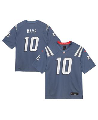 Nike - Toddler Drake Maye Storm Blue New England Patriots 2025 Rivalries Collection Game Jersey