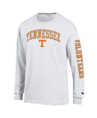 Men's White Tennessee Volunteers Arch Over Logo 2-Hit Long Sleeve T-Shirt
