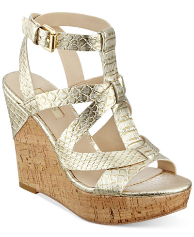 GUESS Women&#39;s Harlea Wedge Sandals - Sale & Clearance - Shoes - Macy&#39;s