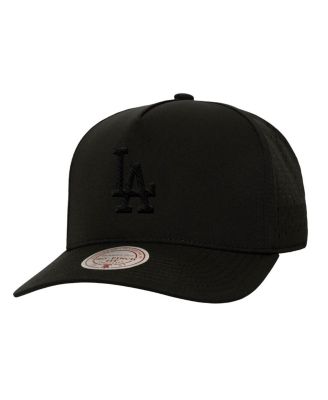 Mitchell & Ness - Men's Black Los Angeles Dodgers Perfect Icon Pro Pinch Snapback Hat