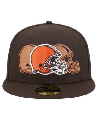 Men's Brown Cleveland Browns Tri-Hit 59FIFTY Fitted Hat