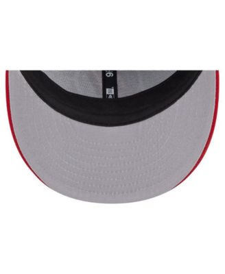 Men's Gray/Red New Jersey Devils Wool Pin Low Profile 9FIFTY Snapback Hat