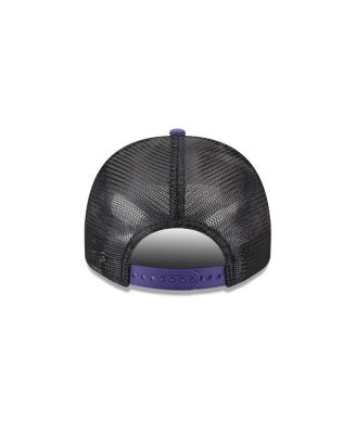 Men's Cream/Black Baltimore Ravens Banner A-Frame 9FIFTY Trucker Snapback Hat