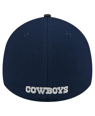 Men's Navy/Black Dallas Cowboys Visor Hit 39THIRTY Flex Hat
