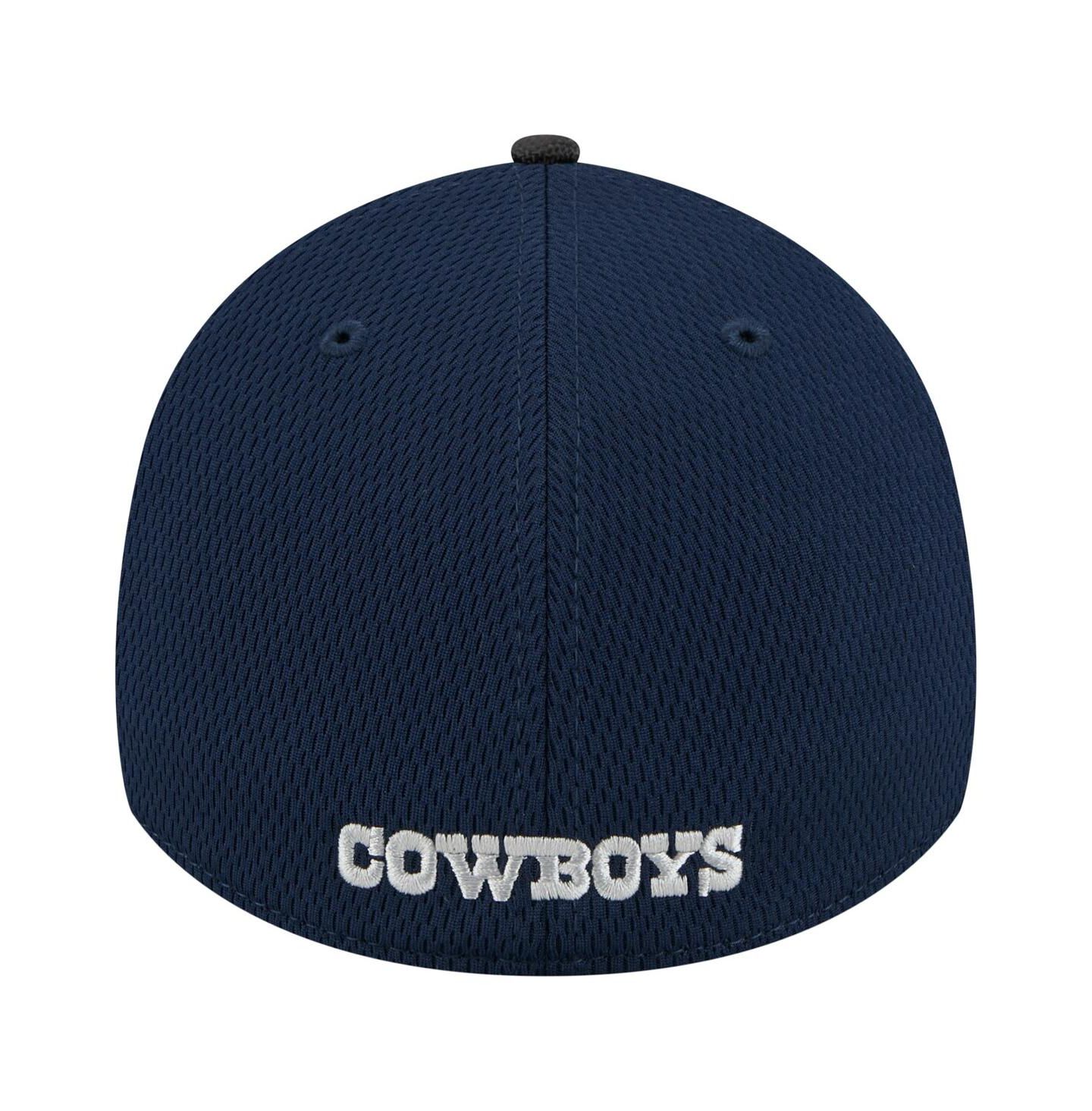Мужские козырьки New Era Navy/Black Dallas Cowboys Hit 39THIRTY Flex Hat — фото 3